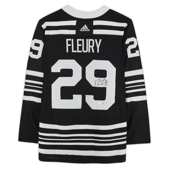 MARC-ANDRE FLEURY Autographed Chicago Blackhawks Authentic Alternate Jersey FANATICS