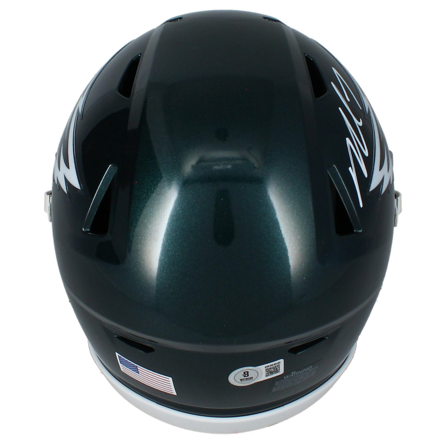 Michael Vick Autographed Eagles Mid-Size Speedflex MIDI Helmet Beckett