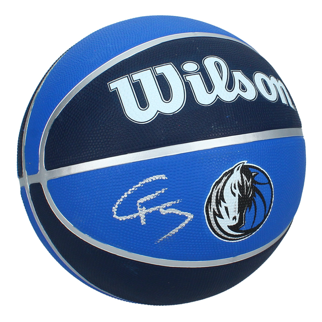 Cooper Flagg Autographed Dallas Mavericks  Wilson Team Tribute Basketball Fanatics