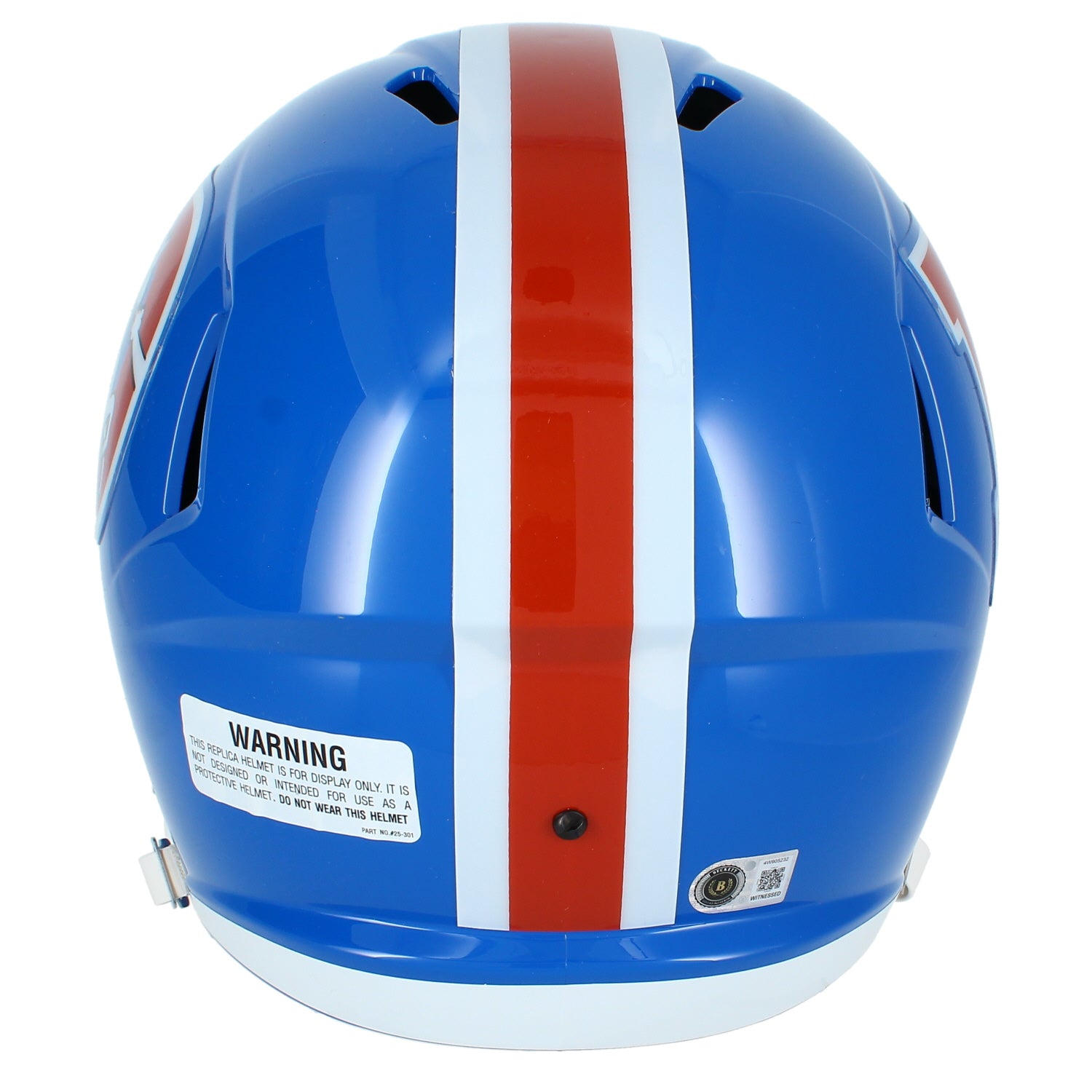 Bo Nix Autographed Denver Broncos 1975-96 Throwback Speed Full Size Helmet Beckett
