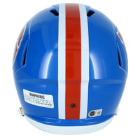 Bo Nix Autographed Denver Broncos 1975-96 Throwback Speed Full Size Helmet Beckett