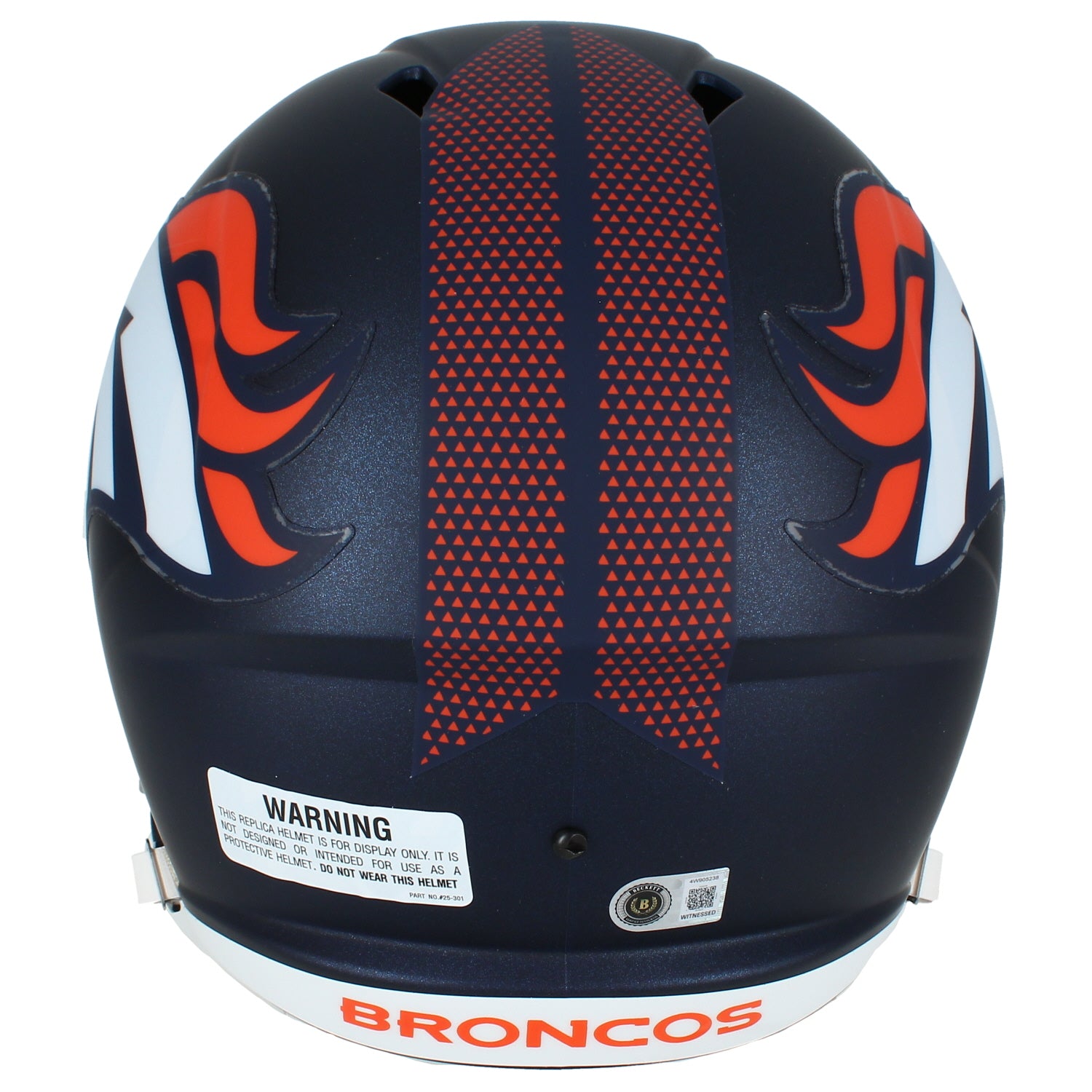 Bo Nix Autographed Denver Broncos 2024 Speed Full Size Helmet Beckett Witnessed