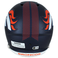 Bo Nix Autographed Denver Broncos 2024 Speed Full Size Helmet Beckett Witnessed