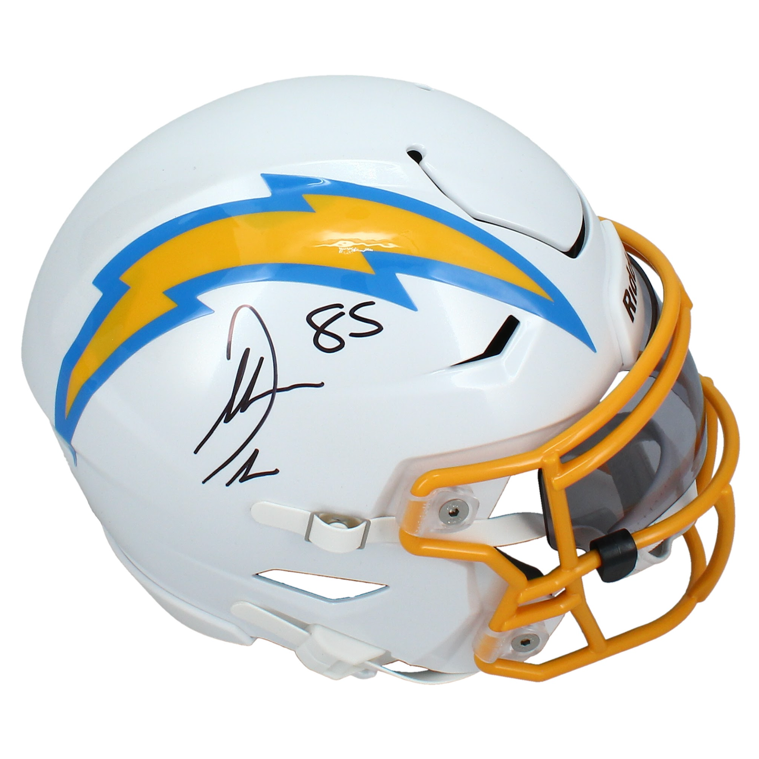 Antonio Gates Autographed Los Angeles Chargers Mid-Size Speedflex MIDI Helmet Beckett