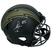Antonio Gates Autographed Chargers 2025 STS Full Size Speed Helmet Beckett