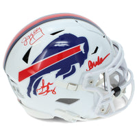 Jim Kelly/Andre Reed/Thurman Thomas Triple Autographed Buffalo Bills Speedflex Midi Helmet Beckett