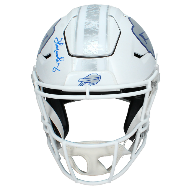 Jim Kelly, Thomas & Reed Autographed Buffalo Bills Rivalries Speedflex Authentic Helmet Beckett