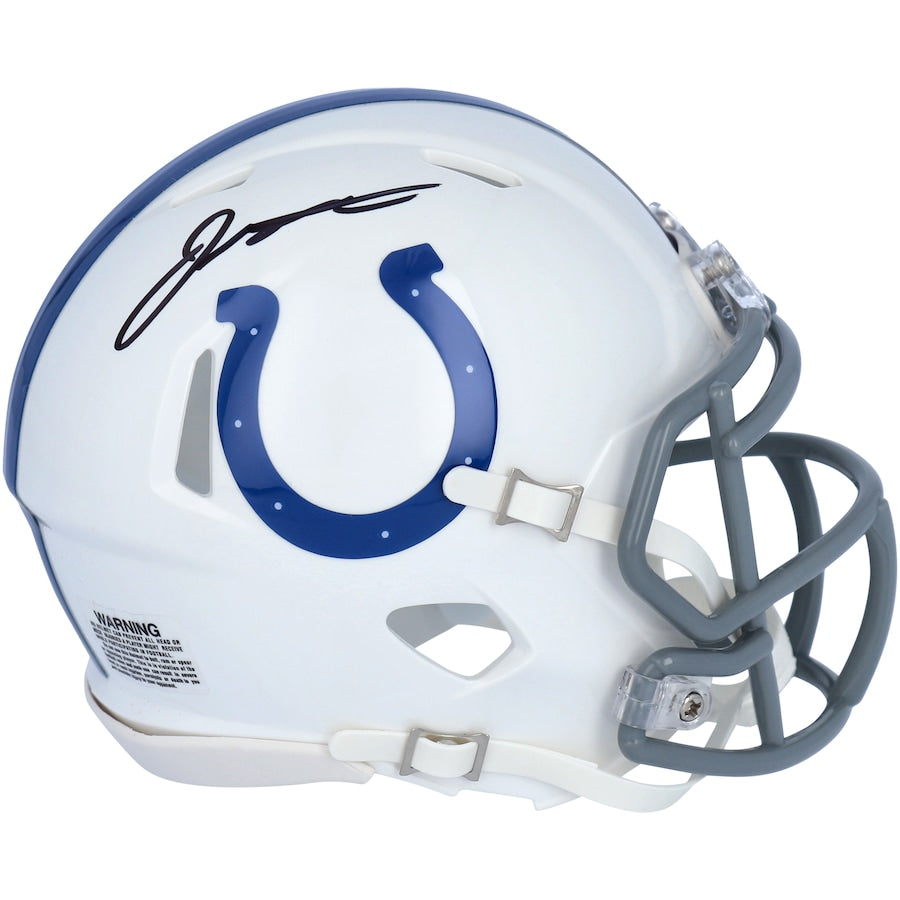 JONATHAN TAYLOR Autographed Indianapolis Colts Speed Mini Helmet FANATICS