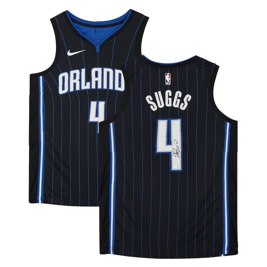 JALEN SUGGS Autographed Orlando Magic Black Nike Swingman Jersey FANATICS