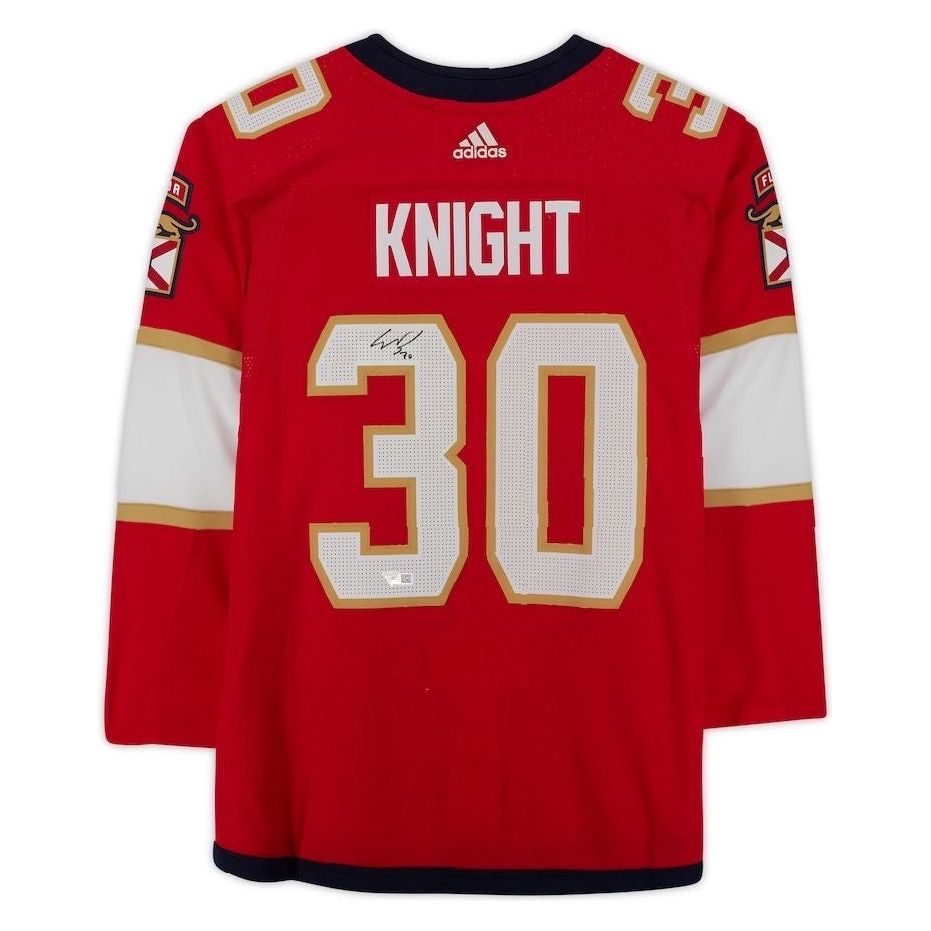 SPENCER KNIGHT Autographed Florida Panthers Authentic Jersey FANATICS