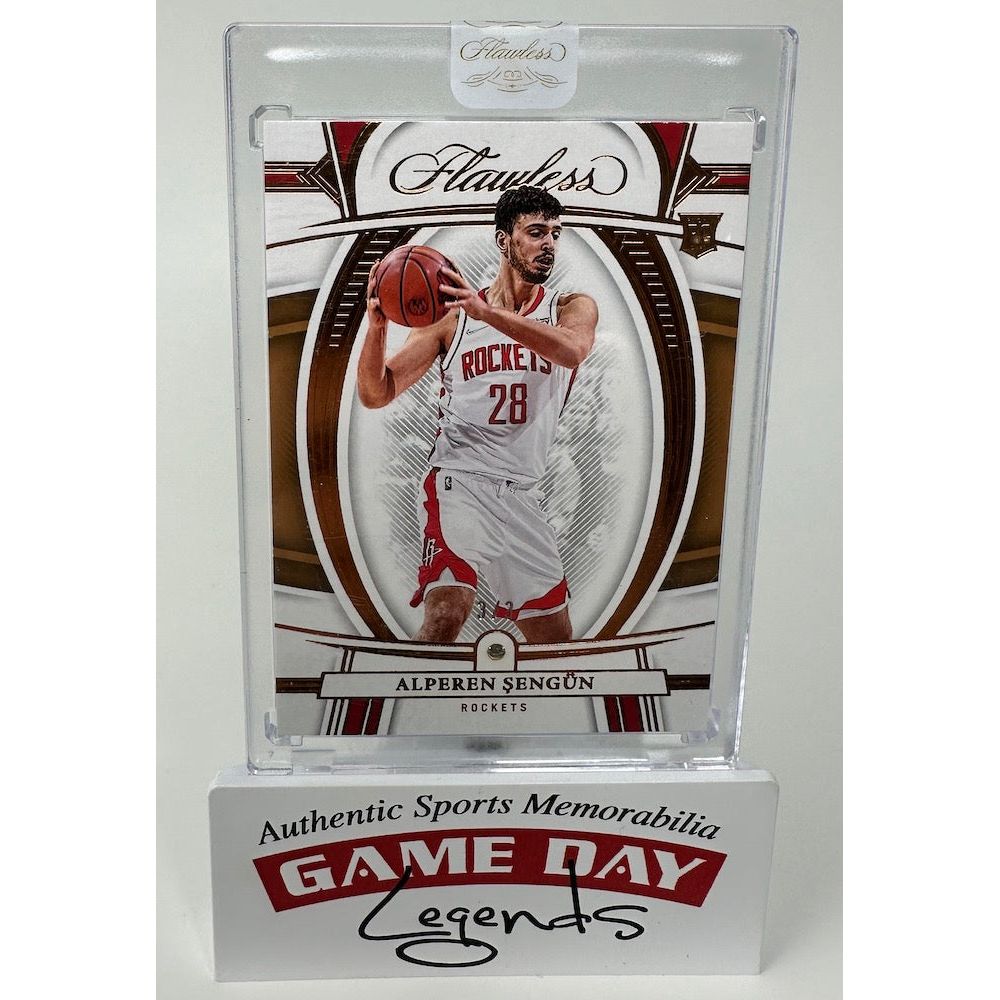 Alperen Sengun Rockets 2021-22 Panini Flawless RC Trading Card LE 3/3