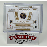 Bones Hyland Nuggets 2021-22 Flawless Auto Patch Trading Card LE 1/10