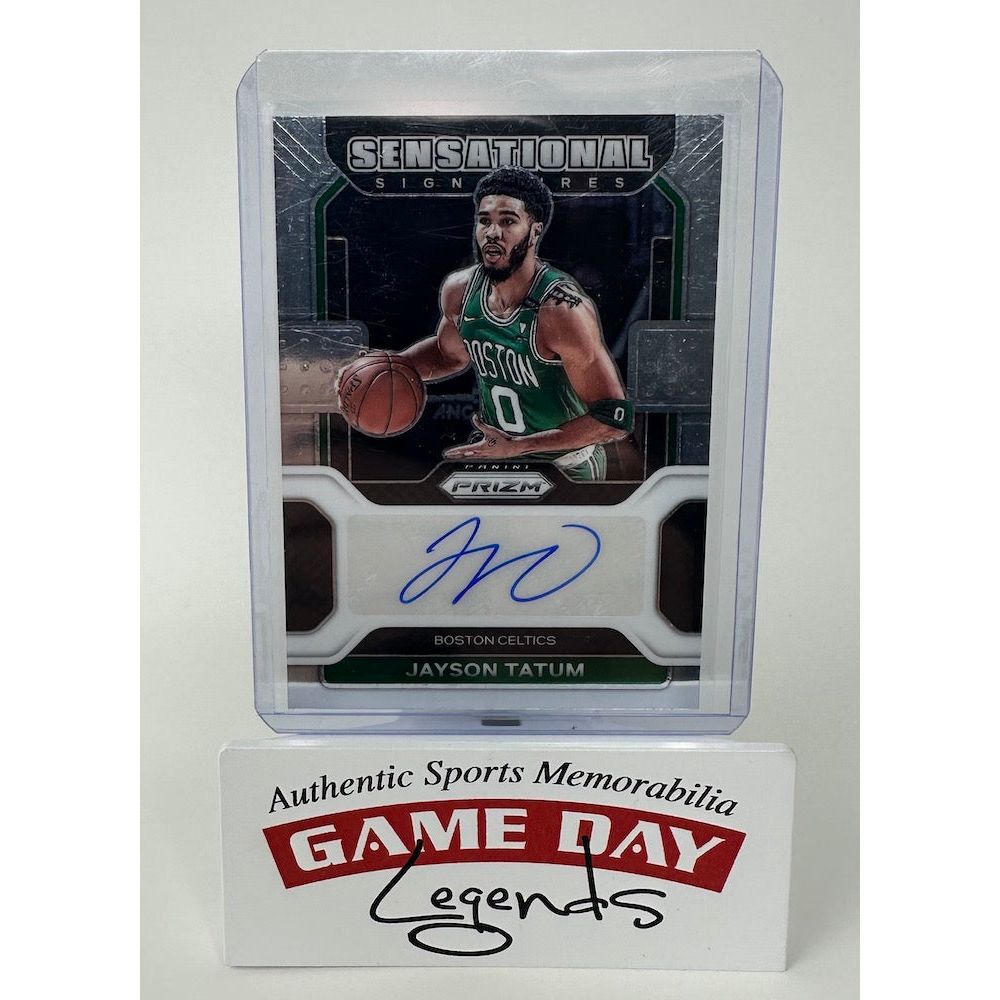 2021-22 Panini Prizm #SS-JTT Jayson Tatum Sensational Signatures Auto Card