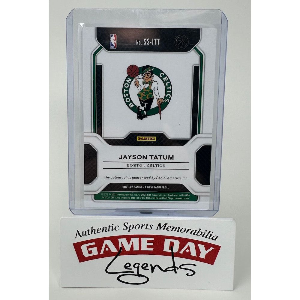 2021-22 Panini Prizm #SS-JTT Jayson Tatum Sensational Signatures Auto Card