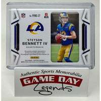 Stetson Bennett IV Auto RPA RC Panini Purple Certified Rams Card FFMS-27 LE 1/5