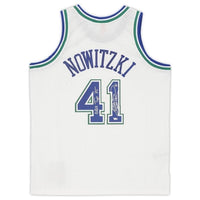 DIRK NOWITZKI Autographed "NBA Top 75" Dallas Mavericks 1998 White Nike Jersey FANATICS