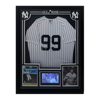Aaron Judge Autographed Yankees Authentic Framed Jersey w/ Monitor Fanatics