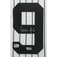 Aaron Judge Autographed Yankees Authentic Framed Jersey w/ Monitor Fanatics