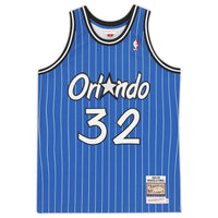 SHAQUILLE O'NEAL Autographed Orlando Magic Blue M&N Jersey FANATICS