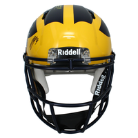 J.J. McCarthy, Blake Corum and Roman Wilson Autographed Michigan Wolverines Champs Helmet Beckett