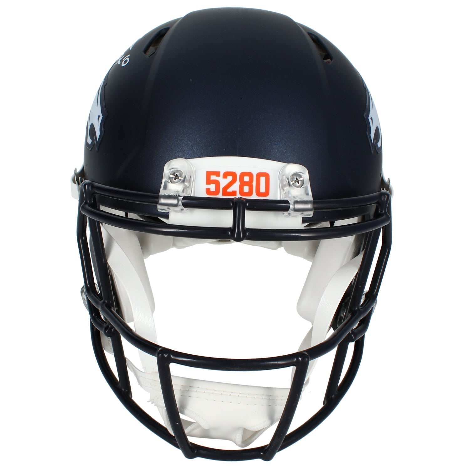 Bo Nix Autographed Denver Broncos Speed Authentic Helmet Beckett Witnessed