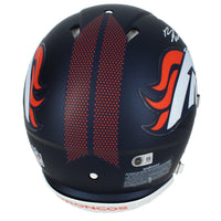 Bo Nix Autographed Denver Broncos Speed Authentic Helmet Beckett Witnessed