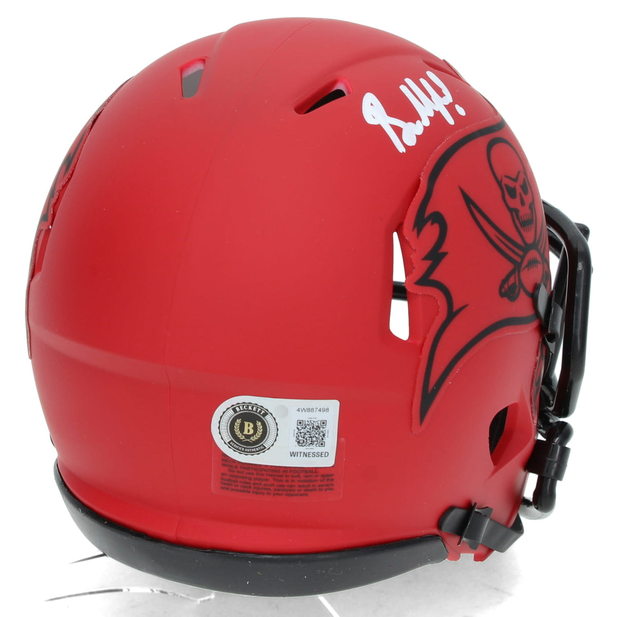 Baker Mayfield Autographed Tampa Bay Buccaneers RAVE Speed Mini Helmet Beckett