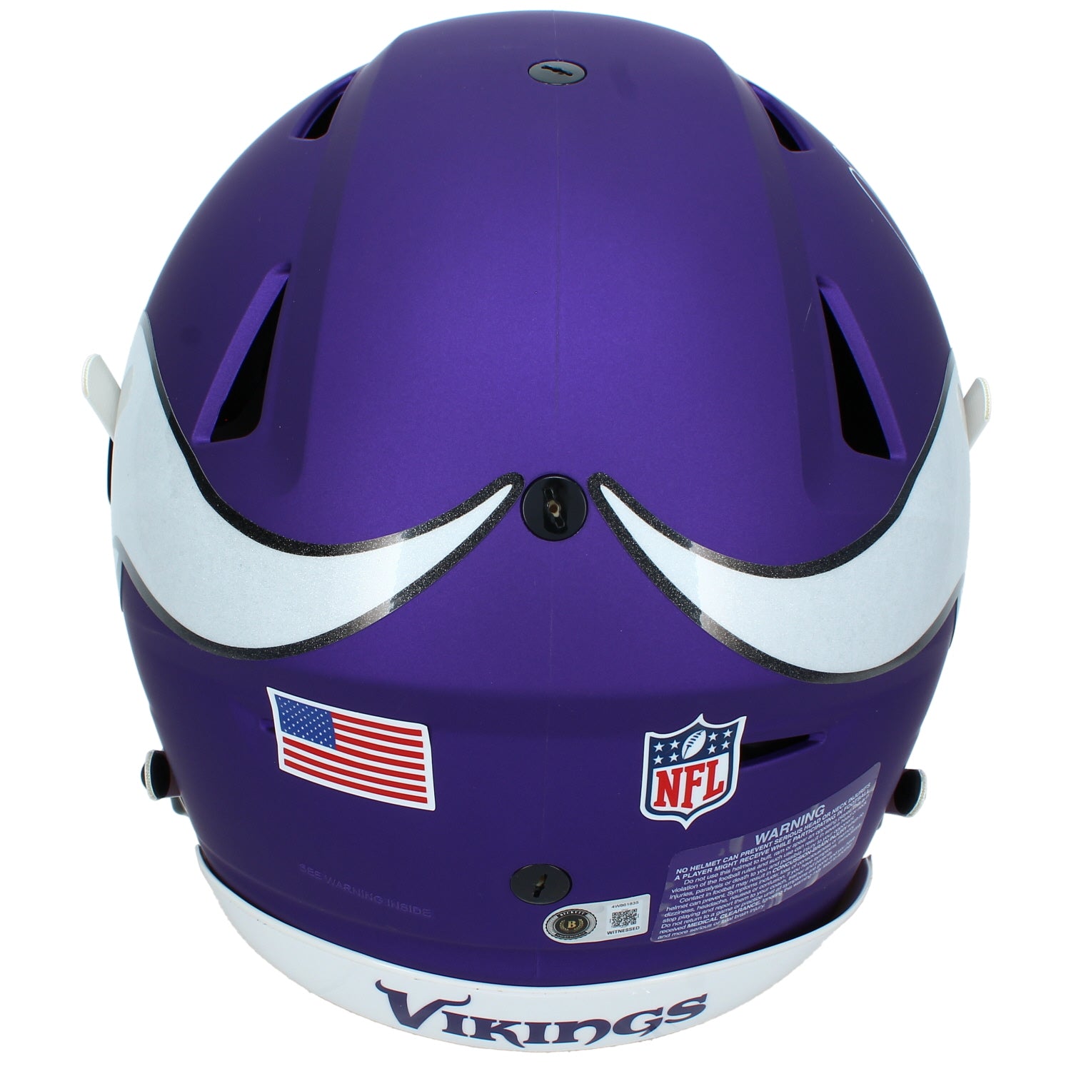 Justin Jefferson Autographed Minnesota Vikings SpeedFlex Authentic Helmet Beckett