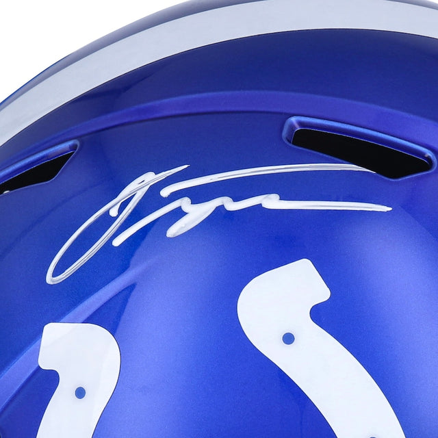JONATHAN TAYLOR Autographed Colts Speed Full Size Flash Helmet FANATICS