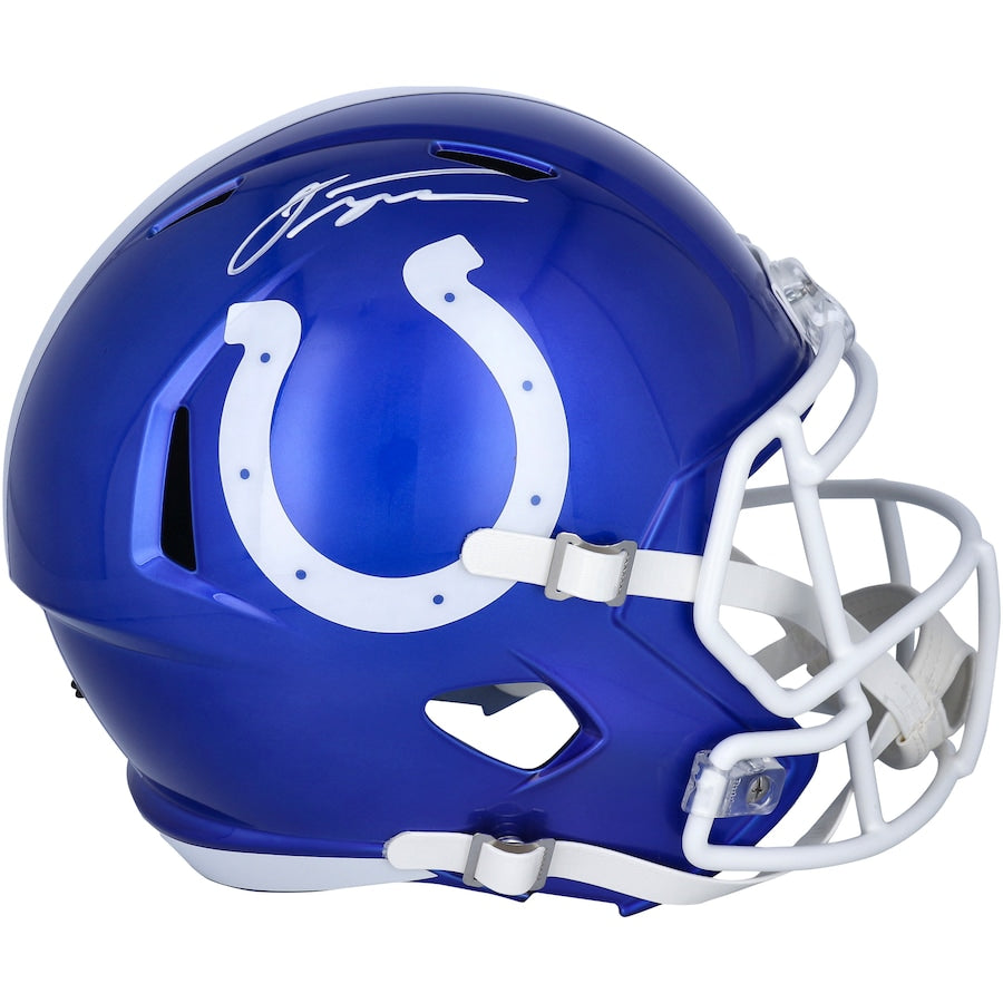 JONATHAN TAYLOR Autographed Colts Speed Full Size Flash Helmet FANATICS