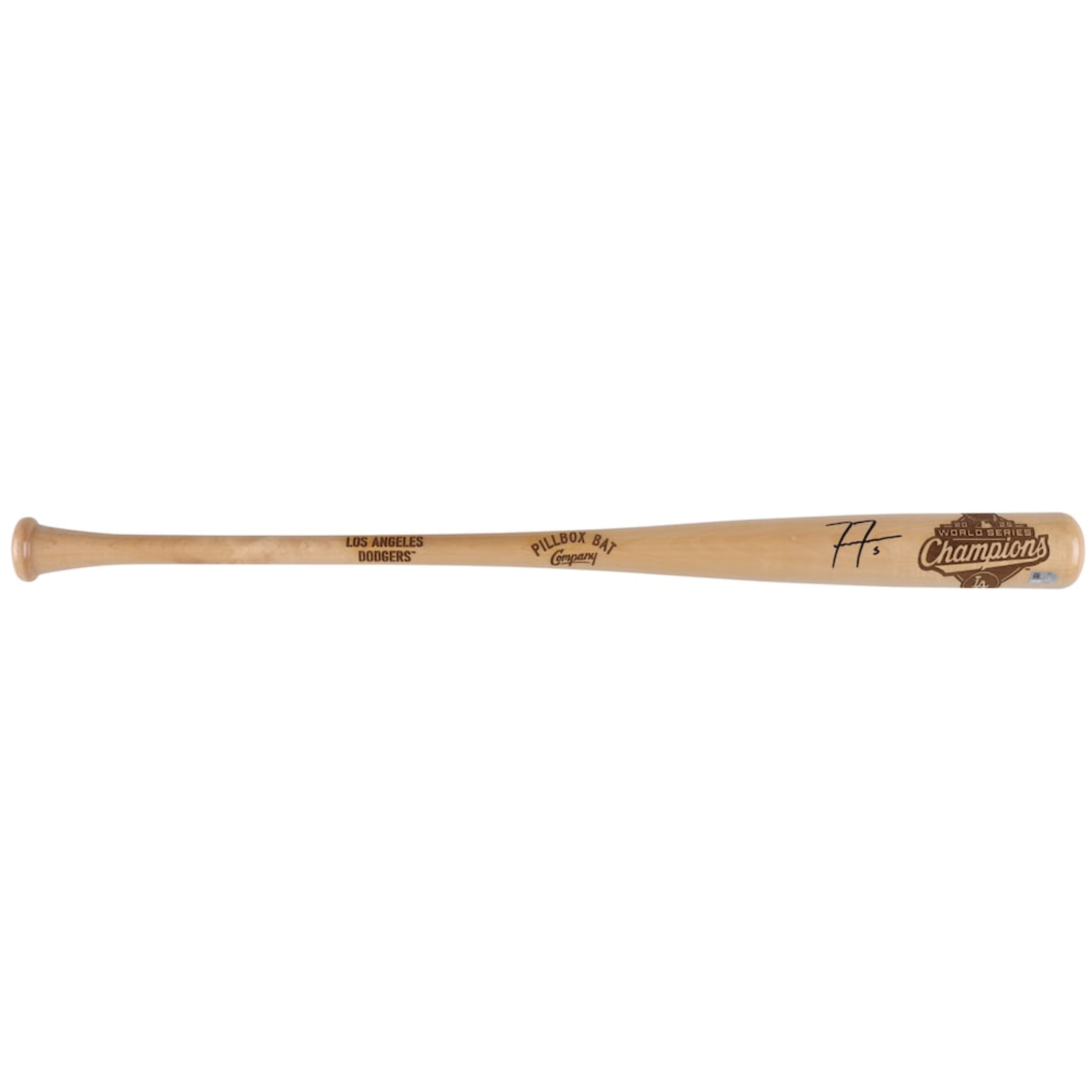 Freddie Freeman Autographed Dodgers 2025 World Series Logo Engraved Bat Fanatics