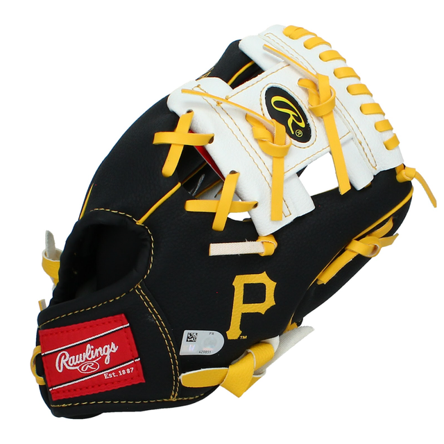 Paul Skenes Autographed Pirates Rawlings 10 Inch Team Logo Glove Fanatics