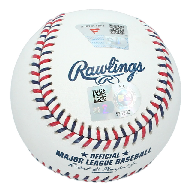 Roman Anthony Autographed Red Sox Team Color Laces Official Baseball Fanatics