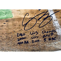 COREY SEAGER Autographed Los Angeles Dodgers WS Statistic 16" x 20" Photograph FANATICS LE 6