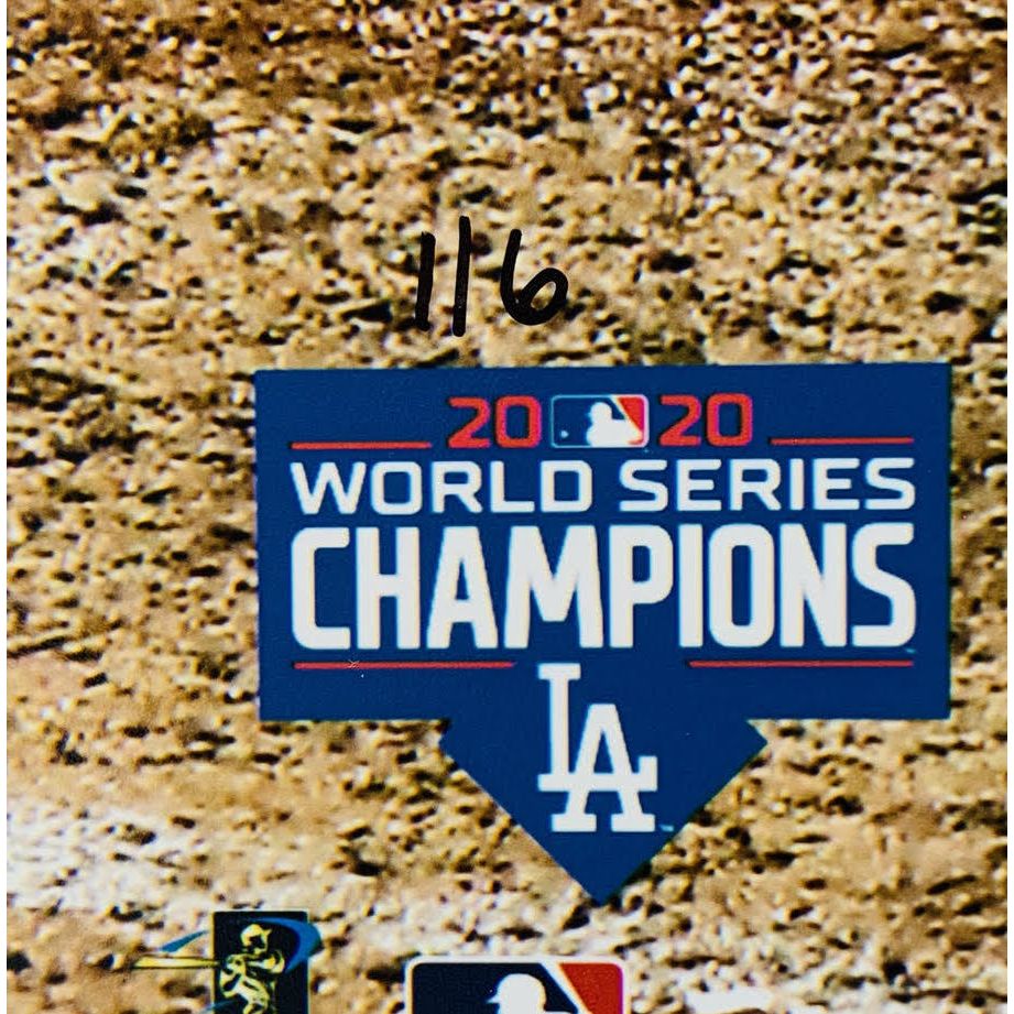 COREY SEAGER Autographed Los Angeles Dodgers WS Statistic 16" x 20" Photograph FANATICS LE 1/6