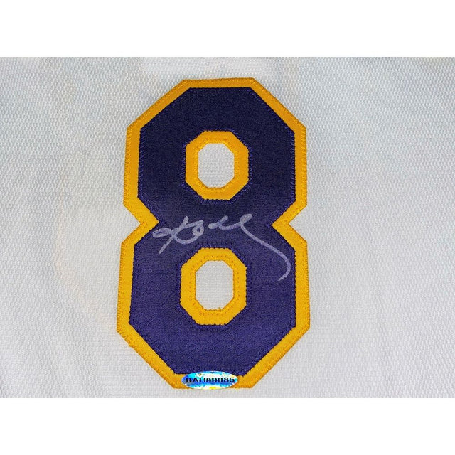 KOBE BRYANT Autographed '81 Point Game' Emb. Authentic Los Angeles Lakers Jersey UDA LE 5/8