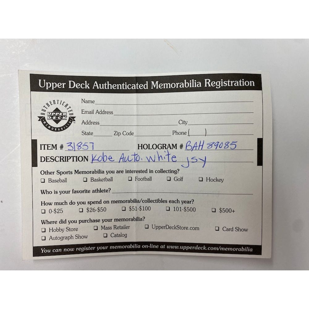 KOBE BRYANT Autographed '81 Point Game' Emb. Authentic Los Angeles Lakers Jersey UDA LE 5/8