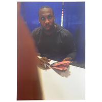 Anquan Boldin Autographed Pink Gryptonite Glove Premier COA / Hologram