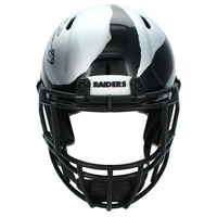 Brock Bowers Autographed Las Vegas Raiders ECC Custom Hand-Painted "Ripped" Speed Authentic Helmet w/Visor & 3D Bumpers Beckett