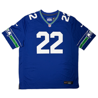 Rashid Shaheed Autographed (Silver) Seahawks Nike Royal Blue Game Jersey Beckett