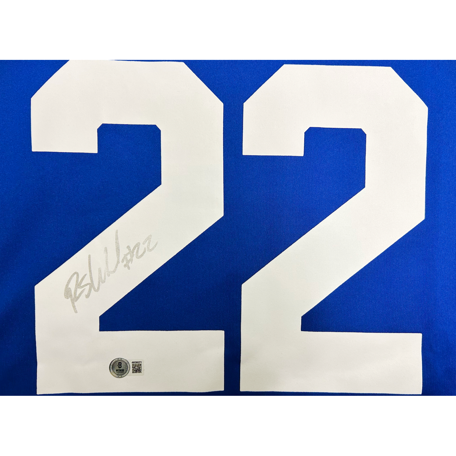 Rashid Shaheed Autographed (Silver) Seahawks Nike Royal Blue Game Jersey Beckett