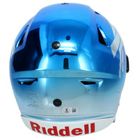 Josh Allen Autographed Buffalo Bills Blue Custom Chrome Inlay SpeedFlex Authentic Helmet with Red Facemask Beckett