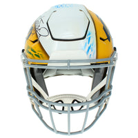 Matthew Stafford Autographed Los Angeles Rams White/Yellow Custom Painted RIPPED Speedflex Authentic Helmet Beckett