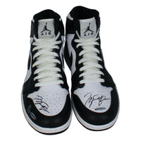 Michael Jordan Autographed Legacy Edition 1's and 22's Shoes UDA LE 5/23