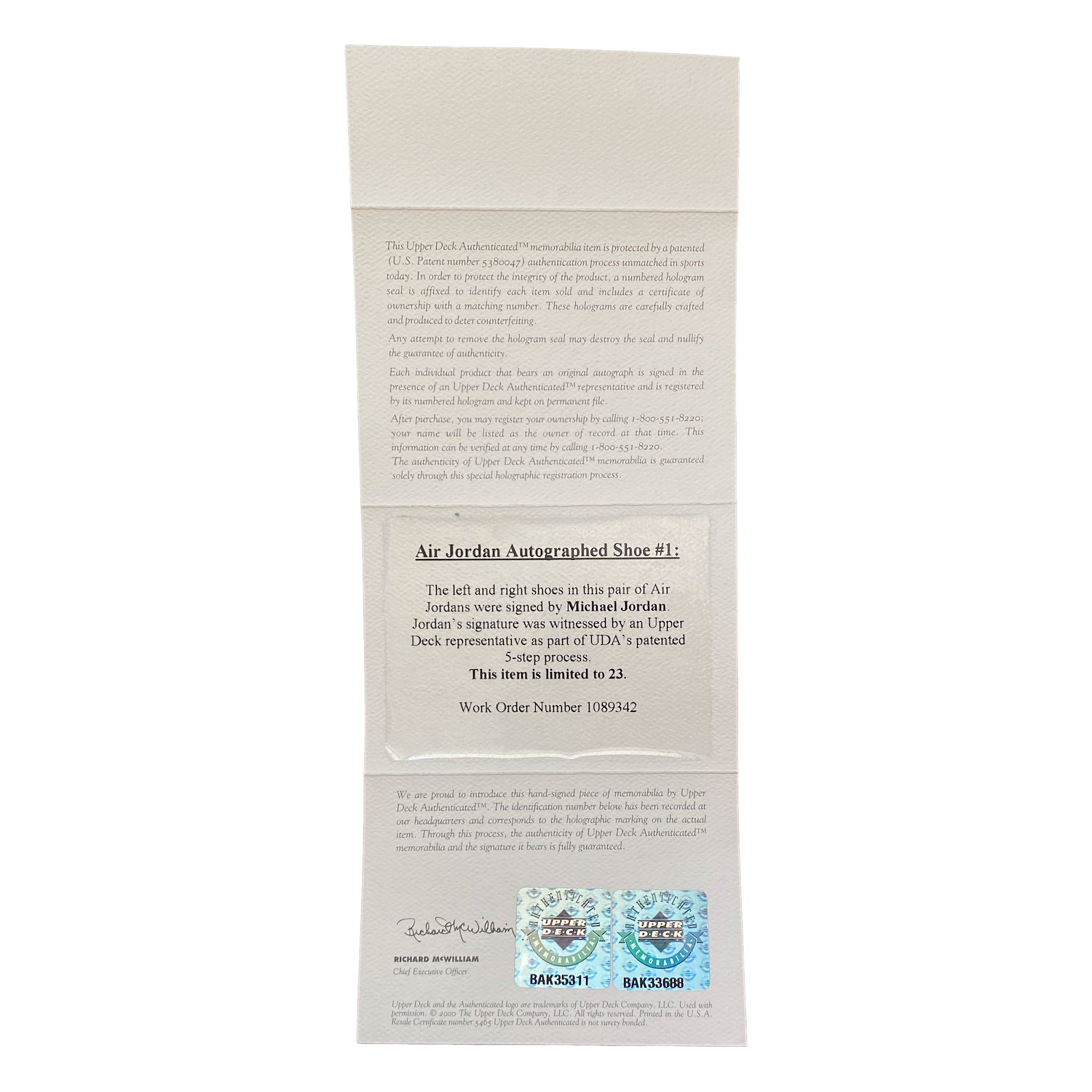 Michael Jordan Autographed Legacy Edition 1's and 22's Shoes UDA LE 5/23