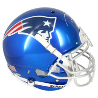 TOM BRADY Autographed "Let's Go" Authentic Patriots Chrome Helmet TRISTAR
