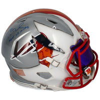 TOM BRADY Autographed Patriots/Bucs "Most SB MVP's" Ripped Speed Authentic Helmet TRISTAR