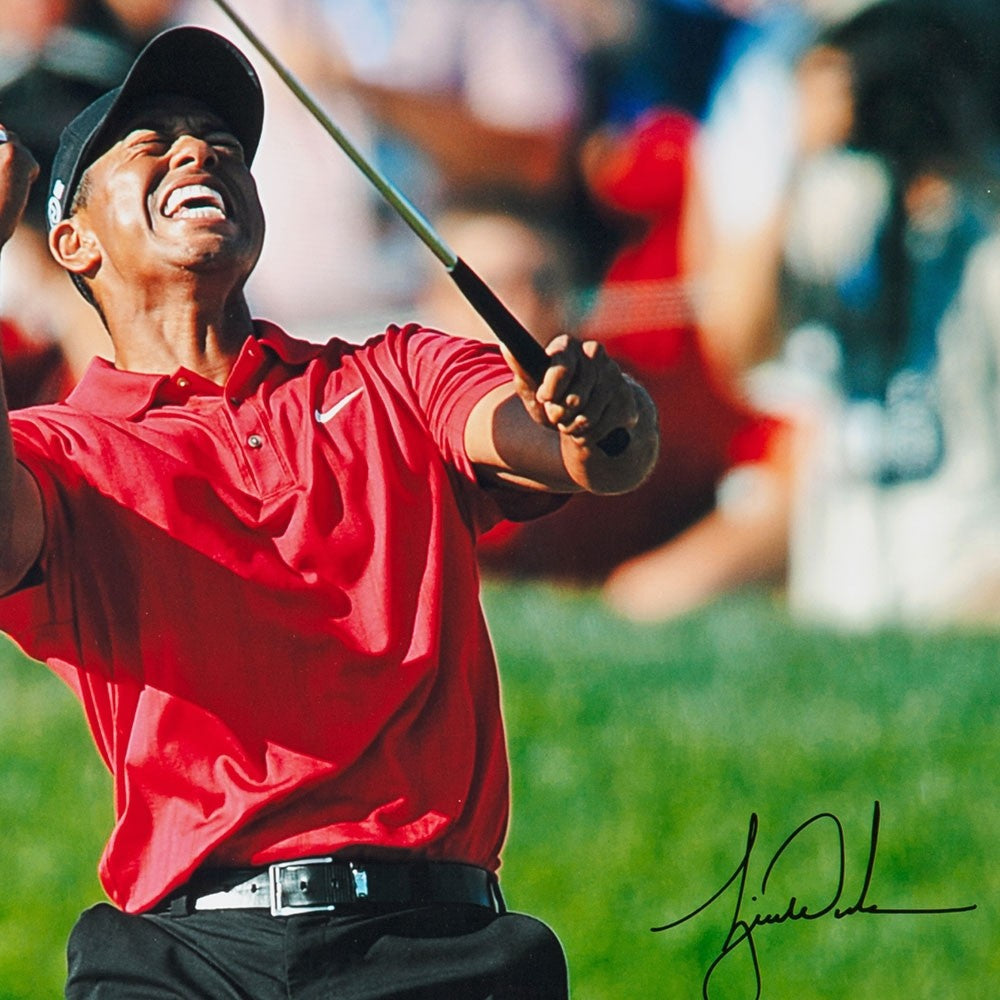 TIGER WOODS Autographed 2008 US Open Champ 30" x 40" Photograph UDA