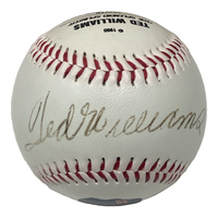 TED WILLIAMS Autographed Boston Red Sox Stat Mural Baseball BECKETT LE 1000