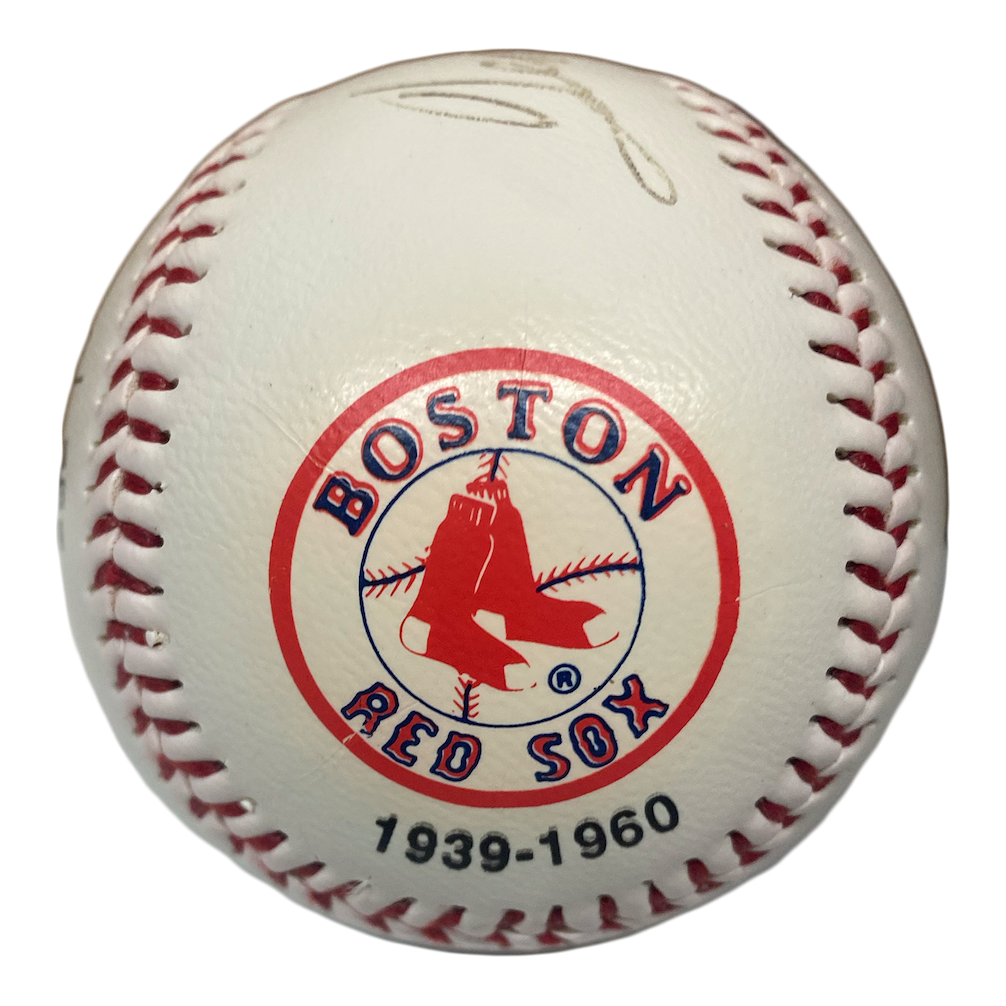 TED WILLIAMS Autographed Boston Red Sox Stat Mural Baseball BECKETT LE 1000